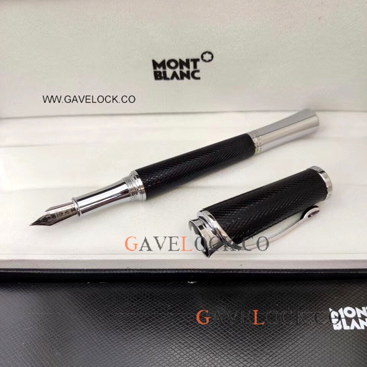 Best Clone MontBlanc Grace Kelly Pen Black Fountain Pen